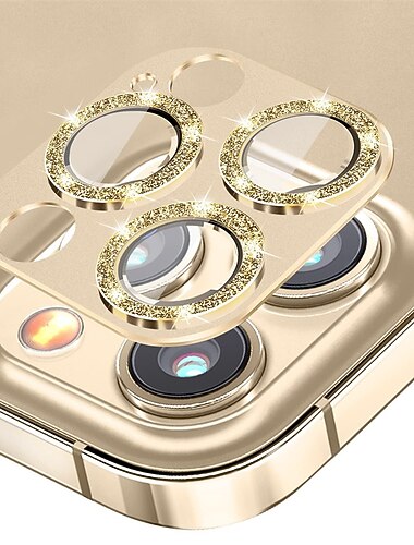 [2 Pack] מצלמה עדשה מגן עבור Apple אייפון 16 אייפון 15 פרו מקס פלוס iPhone 14 Pro Max אייפון 13 פרו מקס זכוכית מחוסמת קשיחות 9H יהלום זוהר ונוצץ עמיד לשריטות