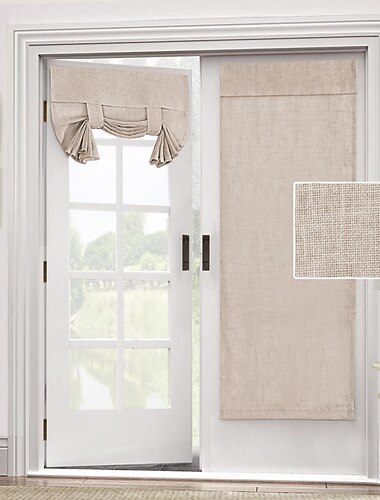 Tenda per porta francese nera, pannello oscurante per oscuramento termico, tasca per asta, pannello singolo per ridurre il rumore, 1 pannello, grigio