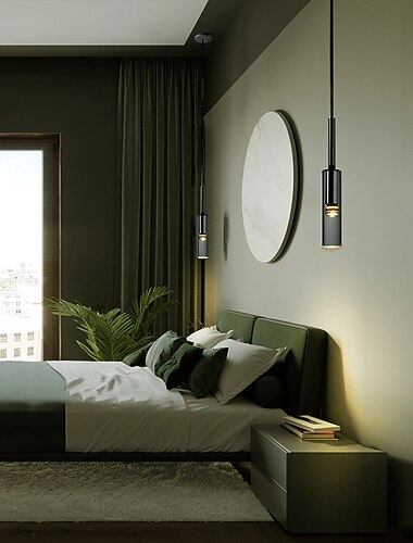 42 cm suspension led island light cristal style nordique salon chambre chevet 220-240v