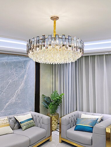 50cmのユニークなデザインのシャンデリアメタルLED北欧スタイルのモダンなリビングルームダイニングルーム220-240v