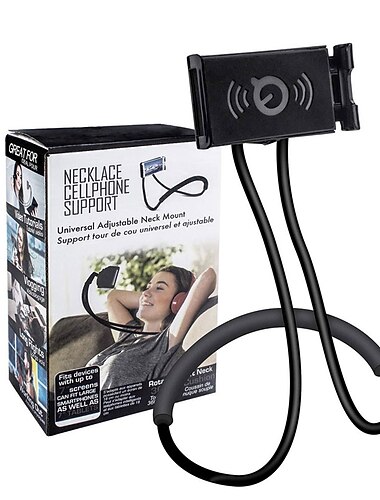 מחזיק טלפון צוואר נייד מתכוונן גמיש מחזיק טלפון ל בית מִשׂרָד מיטה מותאם ל אייפד הכל טלפון נייד אביזר לשיחת טלפון