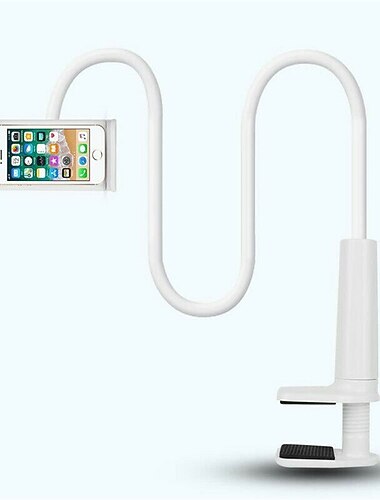 Držák telefonu s husím krkem Otáčecí Nastavitelný Flexibilní Držák telefonu pro Stůl Čelo Postel Kompatibilní s Tableta Všechny mobilní telefony Doplňky k mobilu