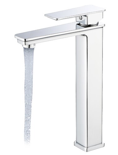 svart badrumsblandare hög enkelgrepps badrumskärl handfat kran rv toalettkärl kran tvättställsblandare massiv mässing/matt svart