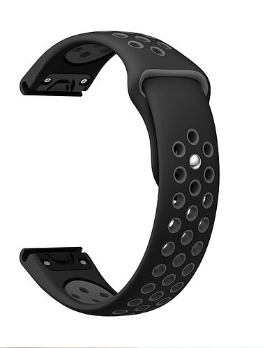 Urrem til Garmin MARQ Descent G1 Fenix 7 Sapphire Solar / 6 Pro / 5 Plus Forerunner 935 945 Approach S60 S62 Silikone Udskiftning Rem Quick Fit 22mm Åndbart Sportsrem Armbånd