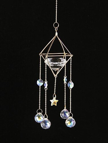 kleurrijke bal dromenvanger handgemaakte gift natuurlijke kristal windgong ornament muur opknoping decor kunst creatieve huis hanger