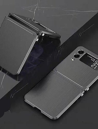  telefono Funda Para Samsung galaxia Funda Trasera Z Flip 3 Antigolpes Color solido Aleacion de aluminio
