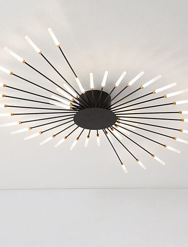 128 cm klynge design loftslamper led 42-lys nordisk stil metal lakerede finish moderne 220-240v