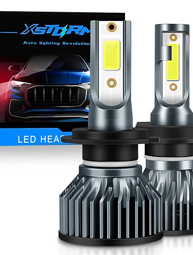  2 piezas Coche LED Luz de Casco Bombillas 6000 lm COB Ahorro de Energia Super ligero Mejor calidad Para Universal Todos los Anos