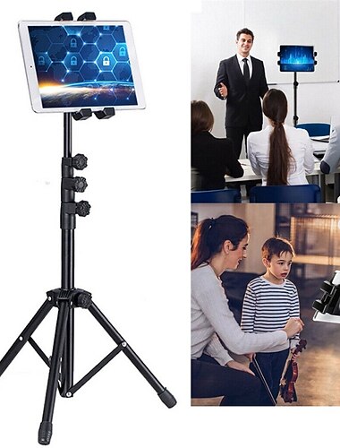Universal-Stativ einziehbar, verstellbar, um 180 Grad drehbar, Tablet-Halterung, geeignet für Handy-Tablet-iPad