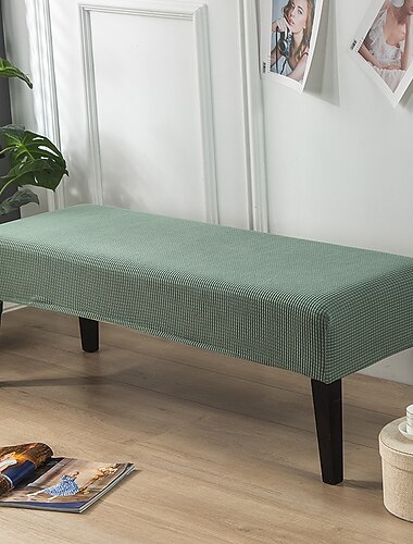 Esszimmerbankbezug in Burgunderrot, abnehmbarer Bankbezug aus Spandex, hochelastischer Sitzbank-Möbelschutz, Esszimmerstuhl-Schonbezüge für Wohnzimmer und Küche