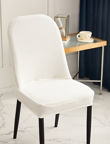 כיסוי כיסא לבן אפור לפינת אוכל כיסא רחיץ ניתן להסרה כיסוי כיסא למסיבה בית מלון כיסוי מושב כסא אוכל