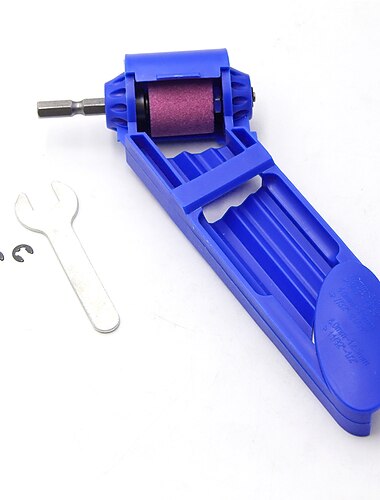 Amoladora de taladro mecánico azul de 2-12,5mm, muela abrasiva de corindón para herramientas amoladoras, afilador de taladro, herramienta eléctrica, triangulación de envíos