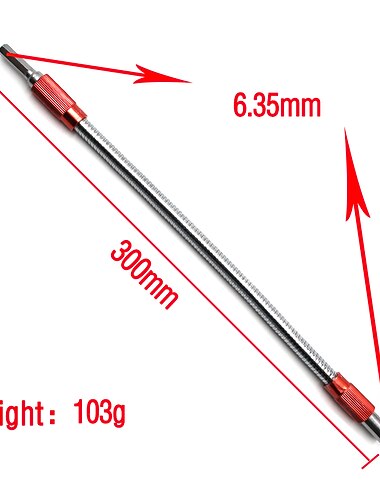 fleksibel elektrisk drill skrutrekkerbit multifunksjonell universal slangeslange metall kardanakselkobling myk forlengelsesstangkobling