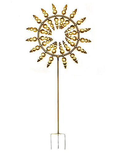 vindsnurror för trädgården unik och magisk metall väderkvarn utomhus vindsnurrar kullager konstruktion hållbar tyst exotisk trädgårdsdekoration