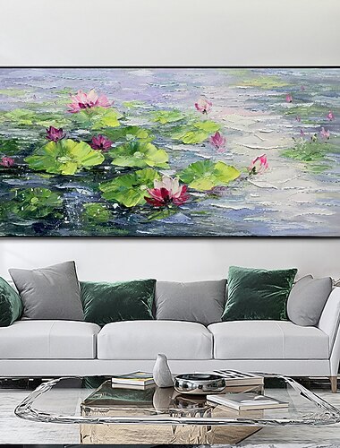 手作りの手描きの油絵の壁の芸術現代の抽象的な花の絵画風景家の装飾の装飾ロールキャンバスフレームなし