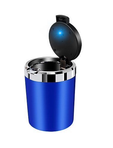 starfire bærbart auto led askebeger med blått lys bilstyling røykfritt askebeger for audi a3 a4 a5 a6 a7 a8 tilbehør