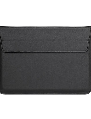 Sacoche ordinateur portable 12 " 13" 14" pouce Compatible avec Macbook Air Pro, HP, Dell, Lenovo, Asus, Acer, Chromebook Notebook Waterproof Anti-Chocs Cuir Couleur unie pour Bureau