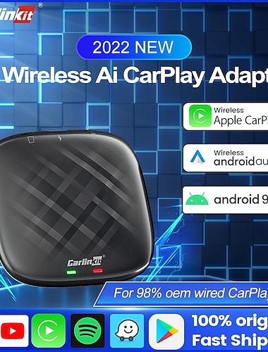  Carlinkit carplay ai box dla fabrycznych przewodowych samochodów carplay tbox android 9.0 bezprzewodowy carplay android auto wbudowany netflix/youtube 4g + 64g
