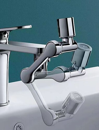 Brazo mecánico de reemplazo del cabezal extensor del grifo de aleación 1080 ° Accesorio de la boquilla del rociador de 2 modos, burbujeador del aireador de agua para la cocina del baño, accesorios del adaptador del caño del filtro del rociador del grifo u