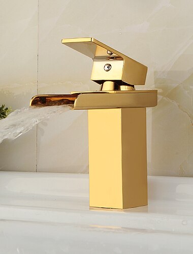 tvättställ blandare vattenfall, modern stil enkelhandtag ett hål krom centerset tvättrum handfat kranar mässing justerbar kallt varmvattenslang tvättställ blandare vattenfall, modern stil enkelhandtag ett hål krom centerset tvättrum handfat kranar mässing justerbar kallt varmvattenslang