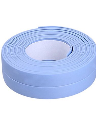 Nastro sigillante decorativo autoadesivo in pvc da 2 pezzi utilizzato per il lavello della cucina wc bagno vasca da bagno bordo della parete del pavimento 0,87 '' * 10,5 piedi / 2,2 * 320 cm