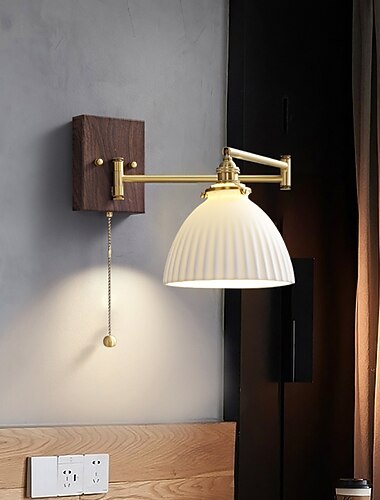 moderne innenwandleuchten im nordischen stil led schwenkarmschlafzimmer kupfer wandleuchte 220-240v