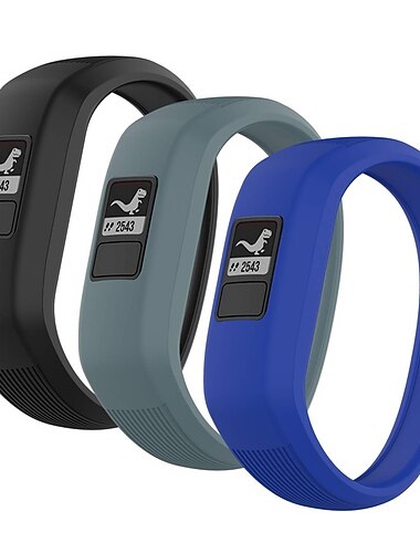 3 pezzi Cinturino per orologio  per Garmin Vivofit 3 Vivofit JR Vivofit jr 2 Silicone Sostituzione Cinghia Elastico Impermeabile Regolabili Cinturino sportivo Polsino