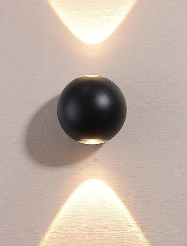 أضواء الجدار الحديثة في الهواء الطلق أدى أضواء الجدار الداخلي المحلات التجارية / المقاهي الألومنيوم الجدار الخفيفة ip65 85-265v 6 w