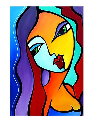 Mintura Figura Fatta A Mano Pittura A Olio Su Tela Decorazione Della Parete Di Arte Moderna Immagine Astratta Per La Decorazione Domestica Pittura Arrotolata Senza Cornice Non Allungata