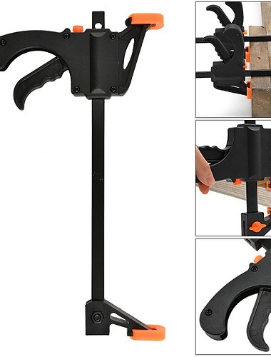 4-Zoll-Holzbearbeitungs-Arbeitsstange Mini-F-Klemmclip-Set, hart, schnell, Ratschenentriegelungsclip, DIY-Zimmerei-Handwerkzeug, Holzbearbeitungsklemme