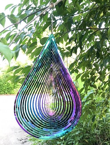 helix wind spinner windspiel outdoor anhänger handgemachtes geschenk stahl windspiel ornament garten hängen dekor art