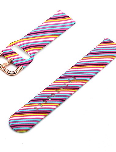 Ver Banda para Samsung Watch 7/6/5/4 40/44mm, Galaxy Watch 5 Pro 45mm, Galaxy Watch 6/4 Classic 42/46/43/47mm, Watch 3, Active 2, Gear S3 S2 Silicona Reemplazo Correa 20mm 22mm Ajustable Impreso