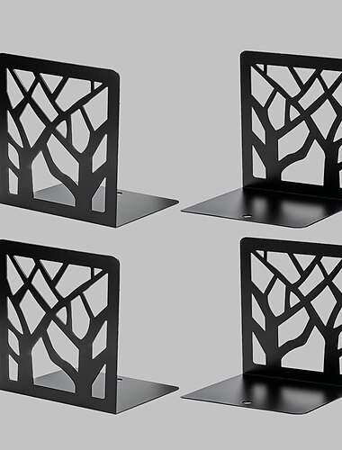 kirjanpäät puun muotoilu modernit kirjatelineet hyllyille luistamaton kirjanteline raskaaseen käyttöön tarkoitettu metallinen kirjatulppa kirjoille/cd-levyille koristeellinen kirjahylly kotiin 2pari