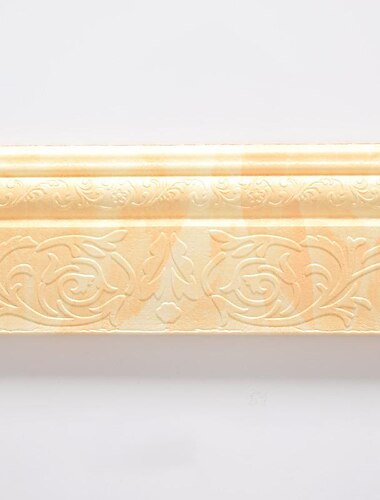 بلون ورق الجدران الحدود الخصر اللوح قشر ولصق ذاتي اللصق بولي كلوريد الفينيل / الفينيل ملصق جداري حديث مقاوم للماء للغرفة 230 * 10 سم