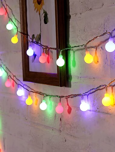  elegante bruiloft receptie feest globe lichtsnoer 6m 40leds mini bal lichtsnoer voor buiten patio tuin bruiloft decoratie vakantie feest binnenplaats lamp usb powered