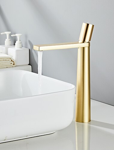 wastafelkraan in de badkamer - klassieke gegalvaniseerde / geverfde afwerkingen middenset enkele handgreep een gatbadkranen