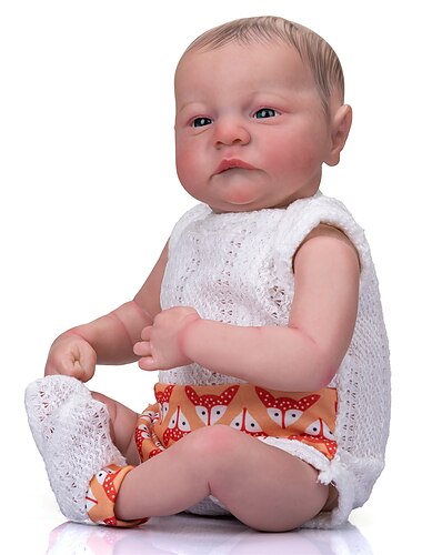  50 см 19 дюймов новорожденная кукла Леви проснулся реборн кукла реалистичная 3d окрашенная кожа с видимыми венами коллекция искусства кукла