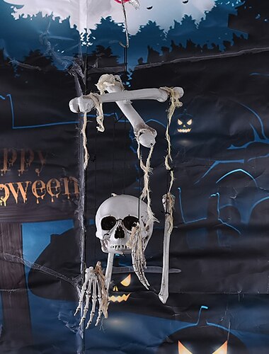 halloween kallo luuranko tuulikello riipus seinälle ripustettava lahja koriste kotipuutarhan sisustus 40x60cm/16"x24" tuumaa