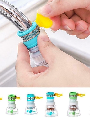  Rotatable Spray Head Tap 360 Degree Durable Faucet Filter Nozzle 3 Modes Kitchen Tap Filter for Kitchen Faucet