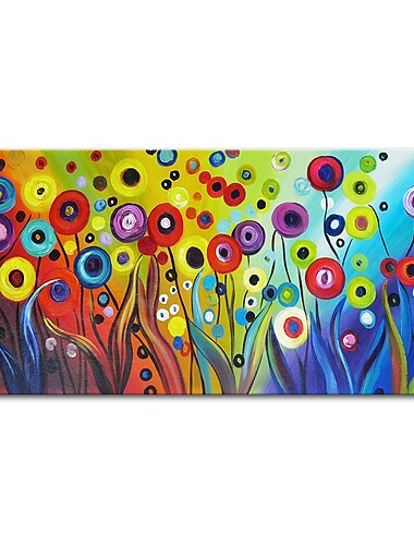 מינטוורה פרחים בעבודת יד ציורי שמן על בד קישוט אמנות קיר תמונות מופשטות מודרניות לעיצוב הבית ציור ללא מסגרת מגולגל ללא מסגרת