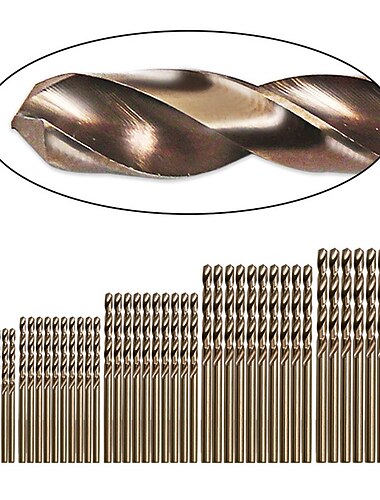 50 stks/set kobalt m35 boor twist rvs speciale boor hoge snelheid staal metalen gat boor 1mm-3mm