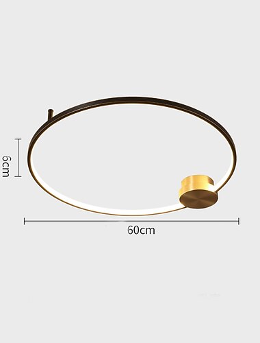60 cm loftslampe dæmpbar cirkel / rund design loftslamper kobber moderne stil klassisk nyhed led moderne 220-240v