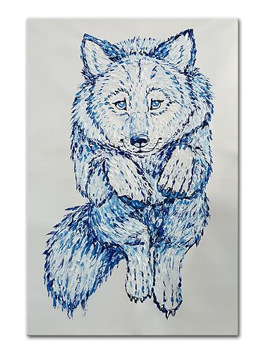 mintura håndlavede hundedyr oliemalerier på lærred vægkunst dekoration moderne abstrakt billede til boligindretning rullet rammeløst ustrakt maleri