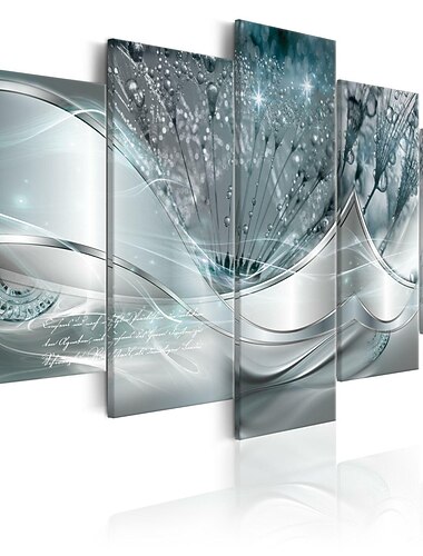 5 paneelia tulostaa julisteita kolmivärinen voikukka abstrakti seinä taide seinä ripustus kodinsisustus lahja rullattu kangas kehystämätön venyttämätön