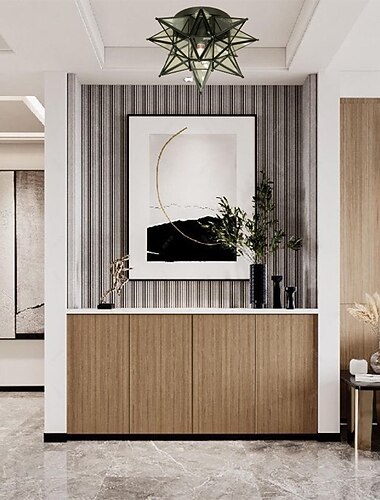 led taklys messing moravian star lampe flush mount kolloid lampe frøglass skjerm boho marokkansk taklampe kjøkken inngang