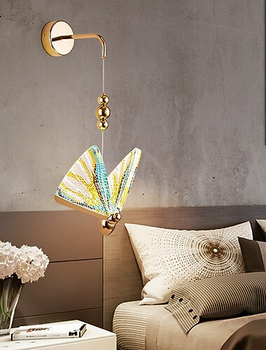 Luzes de parede interior estilo nórdico led lojas de sala de estar/cafés luz de parede de liga de alumínio 85-265v