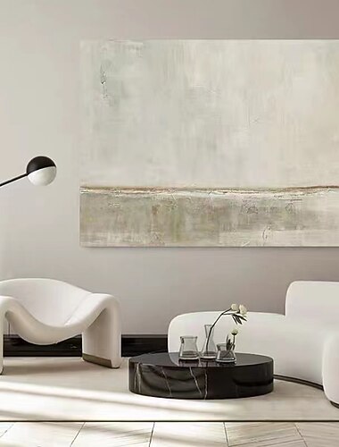  abstraktes OElgemaelde, minimalistische Wandkunst auf Leinwand, moderne Heimdekoration, gerollte Leinwand mit gespanntem Rahmen/ohne Innenrahmen