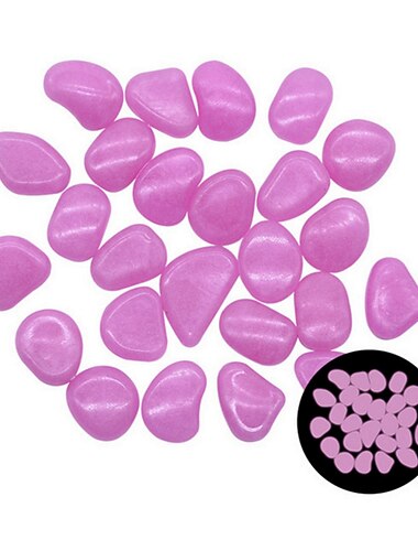 1 paquet lueur dans le noir galets de jardin pour trottoir jardin terrasse pelouse jardin patio fish tank aquarium décoration lueur pierre