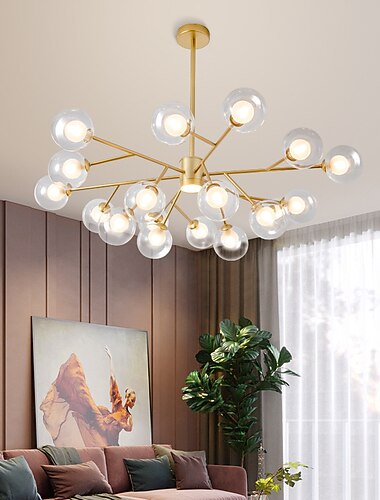 37 cm formes géométriques suspension métal style artistique style formel style vintage artistique moderne 85-265v