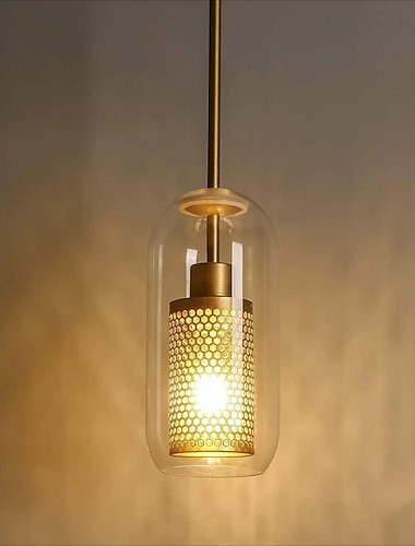  30 cm lampe suspendue design unique led cylindre de verre de style nordique moderne electrolytique lsland lights magasins/cafes salle a manger lumieres cadeau pour les amis de la famille 110-120v 220-240v